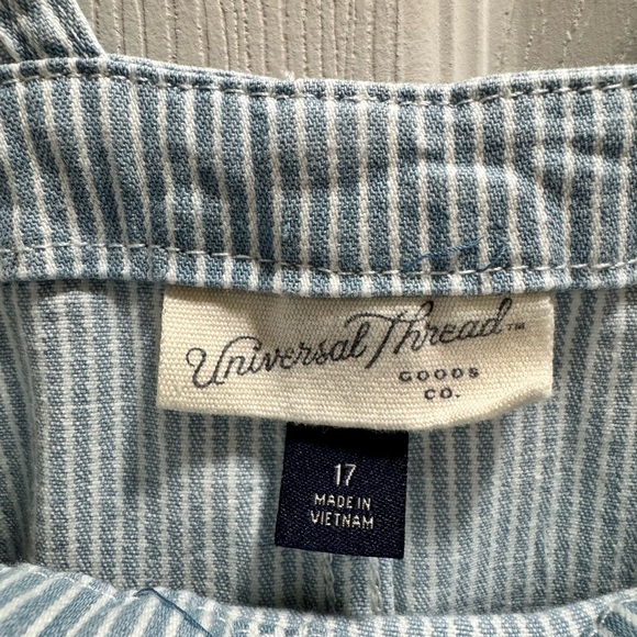 Universal Thread Blue Overalls Corduroy Texture - Picture 4 of 5